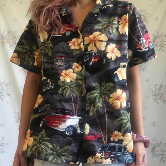 vintage hawaiian button up - Picture 2 of 4